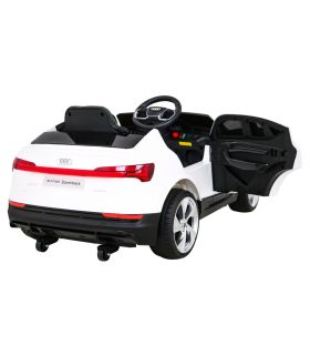Voiture électrique 12V Audi E-Tron Sportback Blanche- Pack Luxe