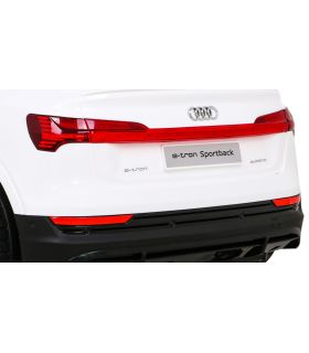 Voiture électrique 12V Audi E-Tron Sportback Blanche- Pack Luxe