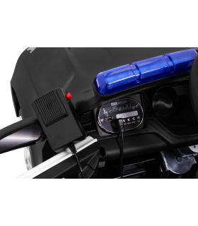 Voiture électrique 12V Police Coupé Noire - Pack Luxe