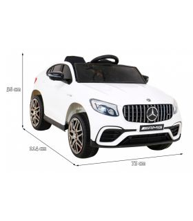 Voiture électrique 12V Mercedes GLC 63S Blanc - Pack Luxe