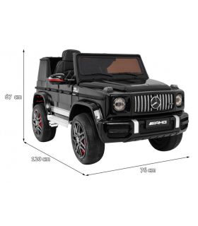 Voiture électrique 12V Mercedes G63 Noire Métallisée - Pack Luxe
