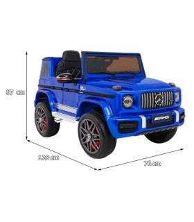 Voiture électrique 12V Mercedes G63 Bleue Métallisée - Pack Luxe