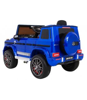 Voiture électrique 12V Mercedes G63 Bleue Métallisée - Pack Luxe