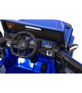 Voiture électrique 12V Mercedes G63 Bleue Métallisée - Pack Luxe