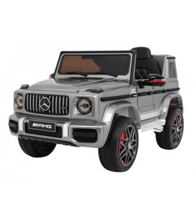 Voiture électrique 12V Mercedes G63 Argent Métallisée - Pack Luxe