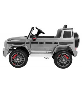 Voiture électrique 12V Mercedes G63 Argent Métallisée - Pack Luxe