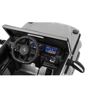 Voiture électrique 12V Mercedes G63 Argent Métallisée - Pack Luxe