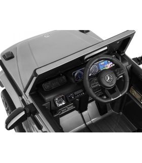 Voiture électrique 12V Mercedes G63 Argent Métallisée - Pack Luxe