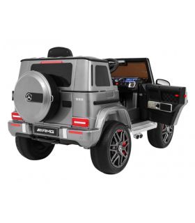 Voiture électrique 12V Mercedes G63 Argent Métallisée - Pack Luxe