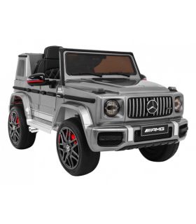 Voiture électrique 12V Mercedes G63 Argent Métallisée - Pack Luxe