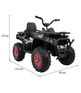 Quad électrique 12V XMX607 Militaire - Pack Luxe