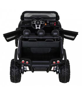 Voiture électrique 2 places 12V Mercedes Small Unimog Blanc - Pack Luxe