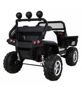 Voiture électrique 2 places 12V Mercedes Small Unimog Blanc - Pack Luxe