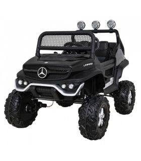 Voiture électrique 2 places 12V Mercedes Small Unimog Noir - Pack Luxe
