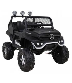 Voiture électrique 2 places 12V Mercedes Small Unimog Noir - Pack Luxe