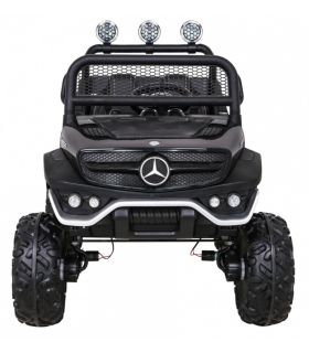 Voiture électrique 2 places 12V Mercedes Small Unimog Noir - Pack Luxe