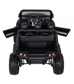 Voiture électrique 2 places 12V Mercedes Small Unimog Noir - Pack Luxe