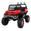 Voiture électrique 2 places 12V Mercedes Unimog Rouge - Pack Luxe