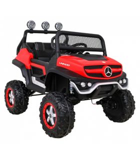 Voiture électrique 2 places 12V Mercedes Small Unimog Rouge - Pack Luxe