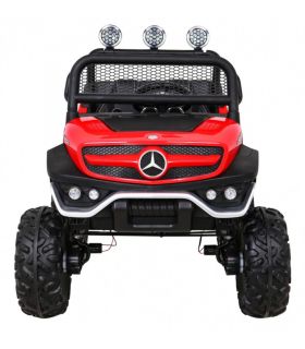 Voiture électrique 2 places 12V Mercedes Small Unimog Rouge - Pack Luxe