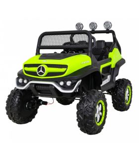 Voiture électrique 2 places 12V Mercedes Small Unimog Vert - Pack Luxe