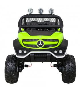 Voiture électrique 2 places 12V Mercedes Small Unimog Vert - Pack Luxe