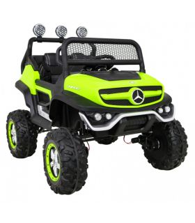 Voiture électrique 2 places 12V Mercedes Small Unimog Vert - Pack Luxe