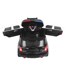 Voiture électrique 12V Police Noire et Blanche - Pack Luxe