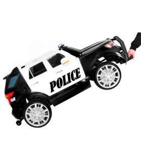 Voiture électrique 12V Police Noire et Blanche - Pack Luxe