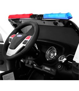 Voiture électrique 12V Police Noire et Blanche - Pack Luxe