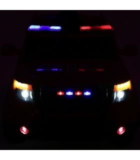 Voiture électrique 12V Police Noire et Blanche - Pack Luxe
