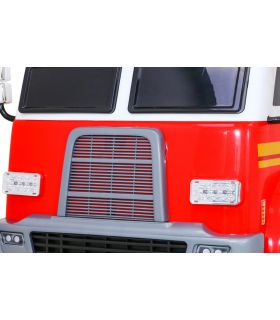 Camion électrique 2 places 12V Pompier Rouge - Pack Luxe