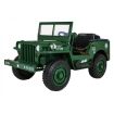 Voiture électrique 3 places 12V Jeep Willys Militaire - Pack Luxe