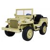 Voiture électrique 3 places 24V Jeep Willys Desert Fox - Pack Luxe