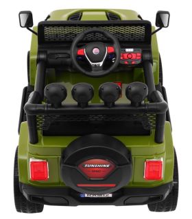 Voiture électrique 2 places 12V Mega Jeep Sunshide Verte - Pack Luxe