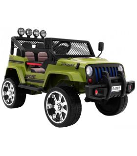Voiture électrique 2 places 12V Mega Jeep Sunshide Verte - Pack Luxe