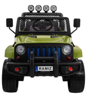 Voiture électrique 2 places 12V Mega Jeep Sunshide Verte - Pack Luxe