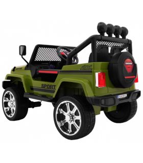 Voiture électrique 2 places 12V Mega Jeep Sunshide Verte - Pack Luxe