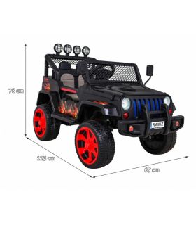Voiture électrique 2 places 12V Mega Jeep Sunshide Sport - Pack Luxe