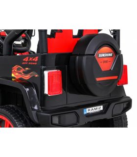 Voiture électrique 2 places 12V Mega Jeep Sunshide Sport - Pack Luxe