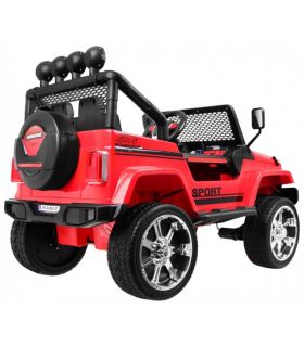 Voiture électrique 2 places 12V Mega Jeep Sunshide Rouge - Pack Luxe