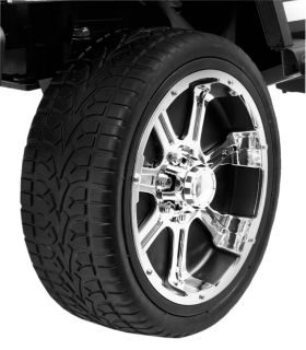 Voiture électrique 2 places 12V Mega Jeep Sunshide Noire - Pack Luxe