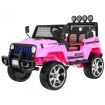 Voiture électrique 2 places 12V Mega Jeep Sunshide Rose - Pack Luxe