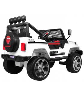 Voiture électrique 2 places 12V Mega Jeep Sunshide Blanche - Pack Luxe