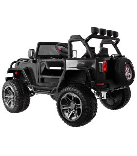 Voiture électrique 2 places 24V Jeep WXE Noir - Pack Luxe