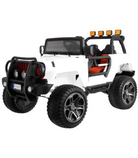 Voiture électrique 2 places 24V Jeep WXE Blanc - Pack Luxe