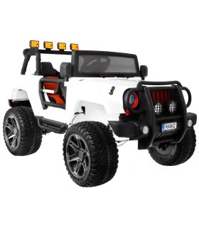 Voiture électrique 2 places 24V Jeep WXE Blanc - Pack Luxe