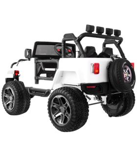 Voiture électrique 2 places 24V Jeep WXE Blanc - Pack Luxe