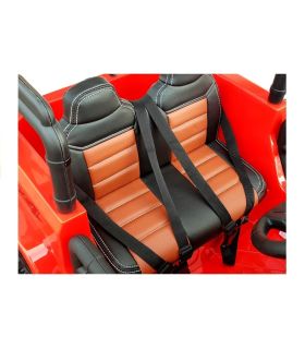 Voiture électrique 2 places 24V Jeep WXE Rouge - Pack Luxe