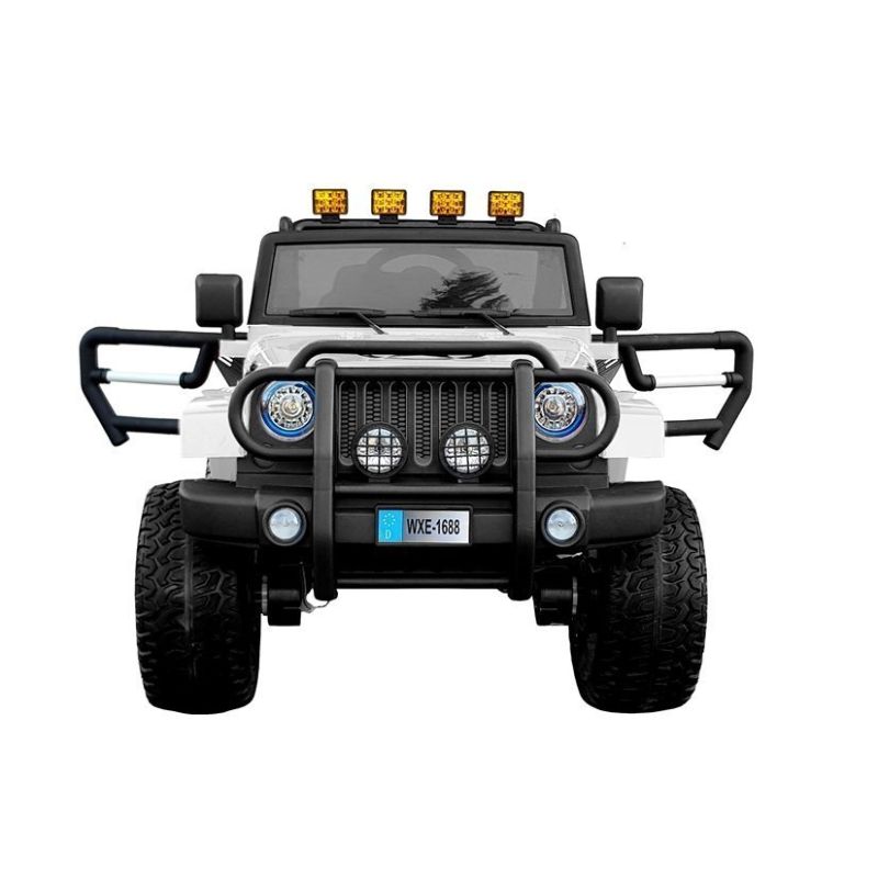 Voiture Electrique 2 Places 180W Enfant 4x4 Jeep - Blanc